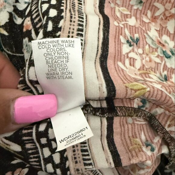 J.Jill Women's Midnite Floral Long Sleeve Cottage Core/Boho Dress Sz L NWT - Picture 13 of 13